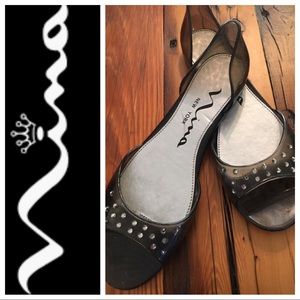 Nina Swarovski Jelly Flats
